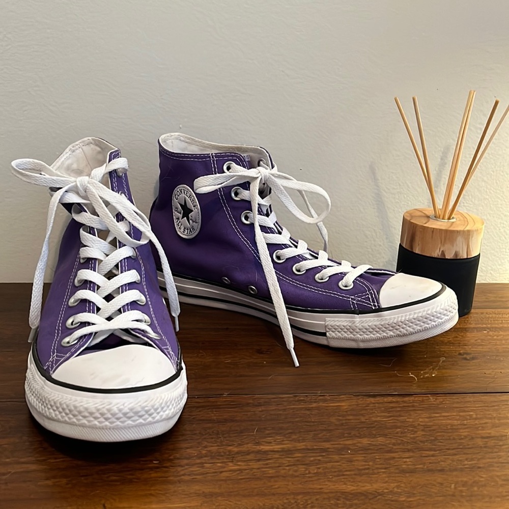 Purple Converse Chuck Taylor High Tops